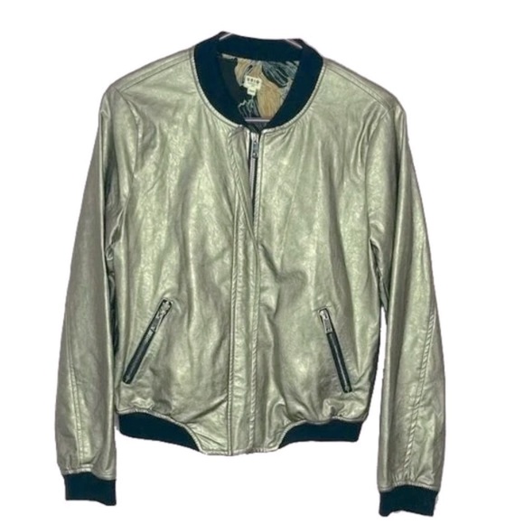 VINTAGE UNIQ Los Angelos Gold Zip up Jacket - Picture 1 of 8